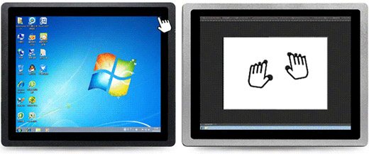 全封閉式PLC電阻屏工業(yè)觸控一體機圖3