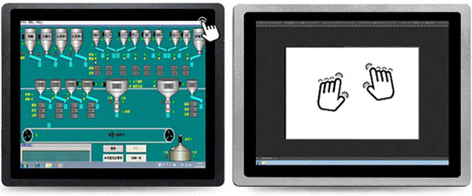全封閉式PLC電阻屏工業(yè)觸控一體機圖4